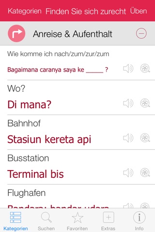 Indonesian Video Dictionary - Translate, Learn and Speak with Video Phrasebook screenshot 2