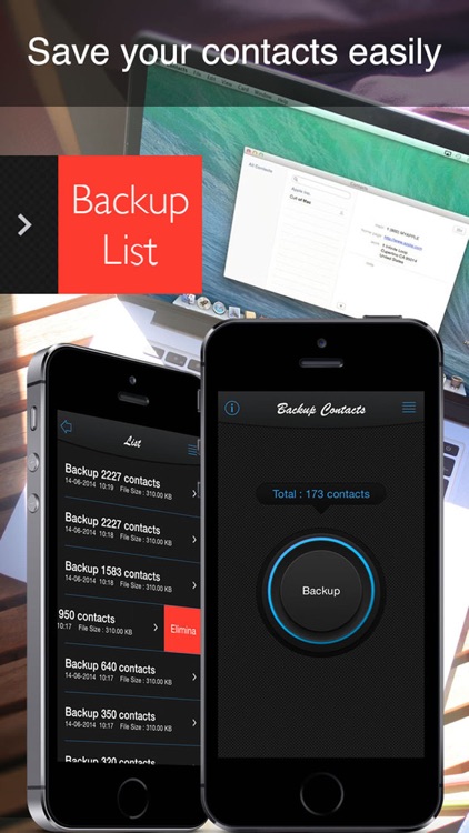 Backup Contacts ( save , export and restore )