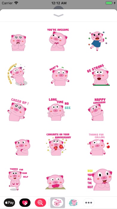 Piggy Funny Animated Stickers screenshot 2