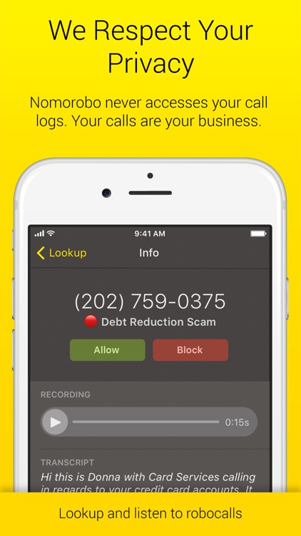 Nomorobo Robocall Blocking screenshot-6