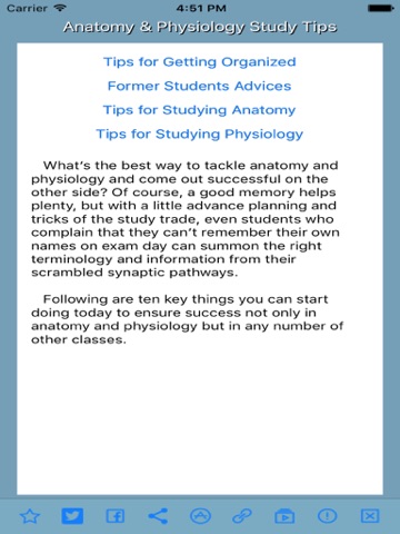 Anatomy & Physiology Study Tips screenshot 4