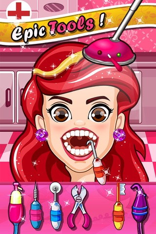 Princess Dentist Salon Doctor Girls Kids Games screenshot 2