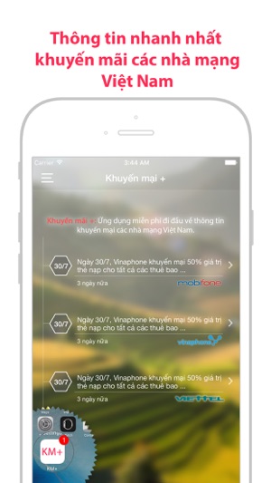 KM+: tin khuyến mãi nạp thẻ(圖1)-速報App