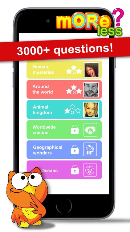 More or less? - great math trivia quiz