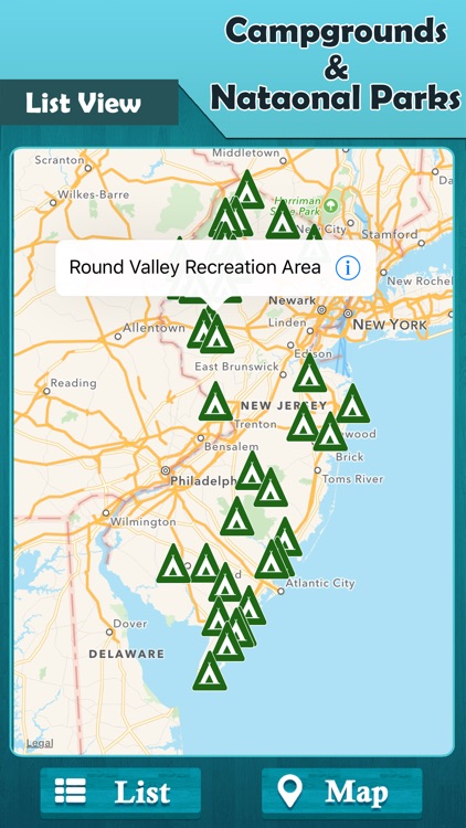 New Jersey  - Campgrounds & National Parks