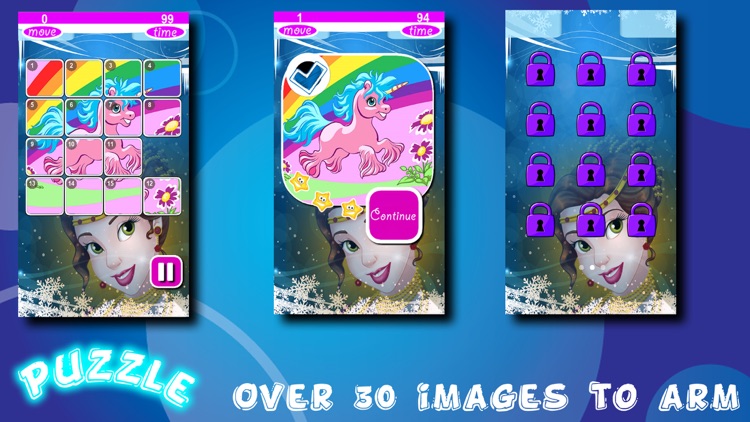 My Princess Ponys Puzzles Slide