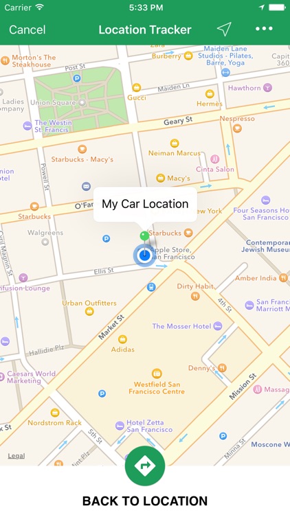 Simple Location Tracker - Track and Find Car Parking with GPS Map Navigation