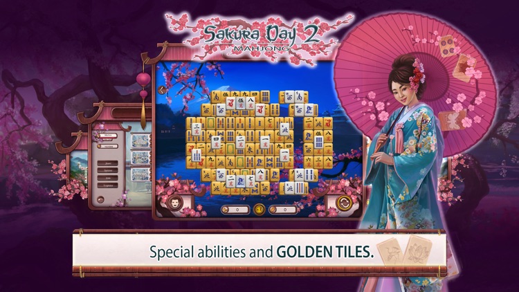 Sakura Day 2 Mahjong Free screenshot-4