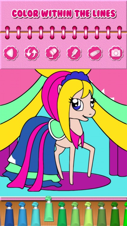 Pony Coloring Book Games for My Little Toddler Girls for Free