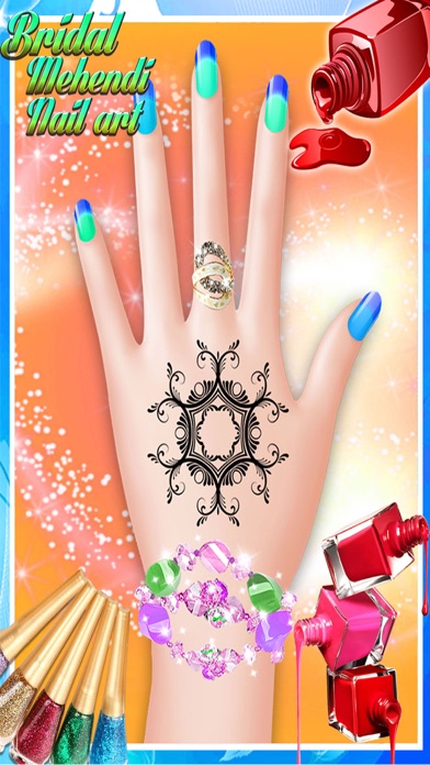 How to cancel & delete Bridal Mehndi and Nail Art - Manicure mehndi designer games for girls from iphone & ipad 4