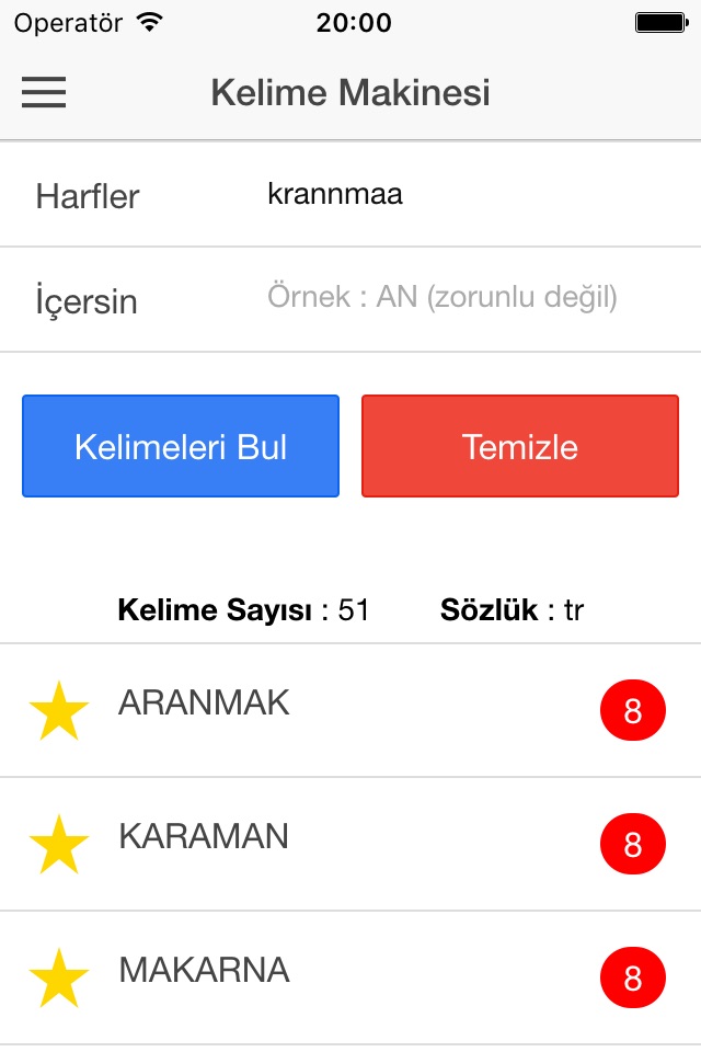 Kelime Bulma Makinesi screenshot 2
