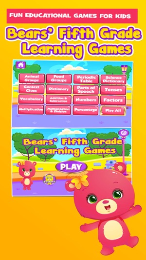 Bears Fifth Grade Educational Games School Edition(圖1)-速報App