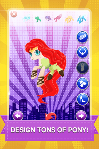 Super Pony Hero Girl – My Little Princess Pony Dress up Games for Free screenshot 3