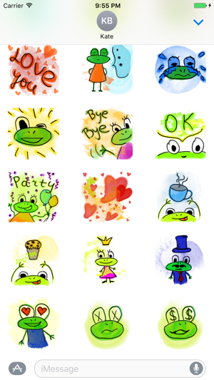 Funny Frogs Stickers(圖4)-速報App