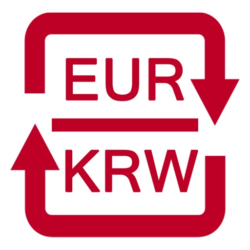 Euro to South Korean Won currency converter icon