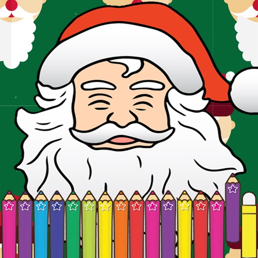 Christmas Coloring for Children Holiday Games Icon