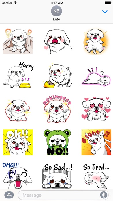 Adorable Pekingese Dog Sticker screenshot 2