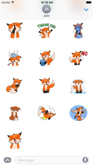 Fox Cute Sticker For iMessages(圖3)-速報App