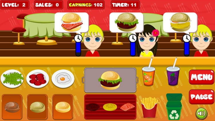 Burger Rush: Cooking Game