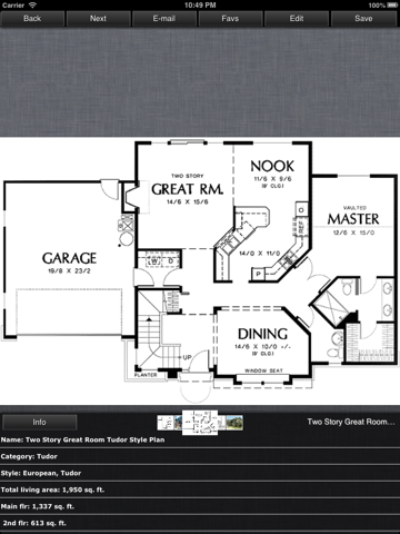 Tudor - Family Home Plans screenshot 2