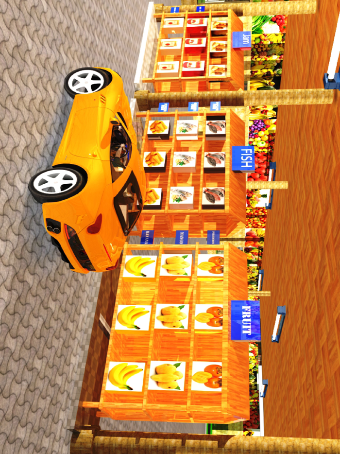 Drive through Supermarket 3D