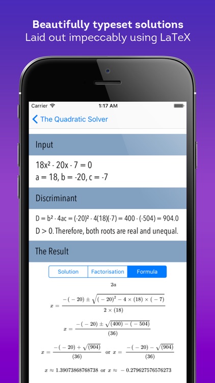 The Quadratic Solver