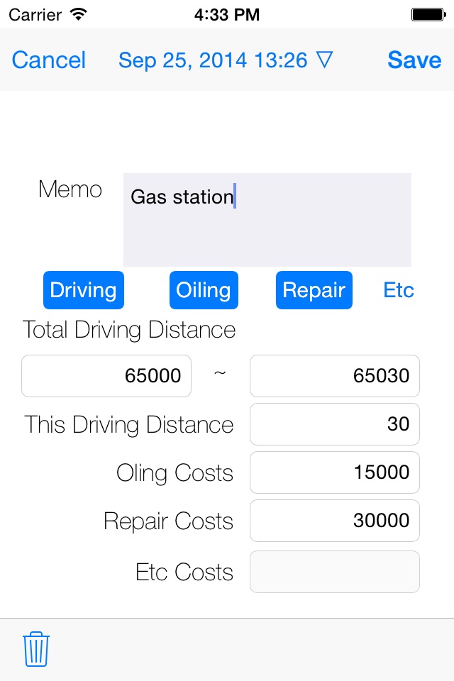 Car Diary (Vehicle) screenshot 2