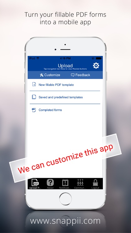 Government PDF Form Collection App