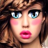 Icon Manga and Anime Cartoon Eyes Picture Frames Editor