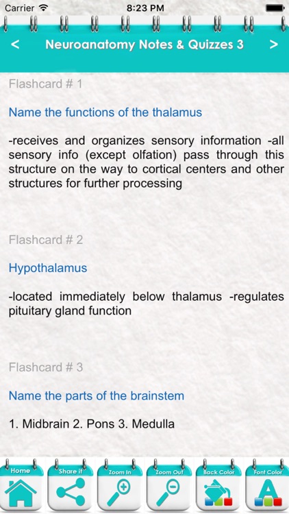 Neuroanatomy Exam Review-8100 Flashcards Study Notes, Terms & Quizzes