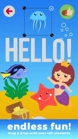 Game screenshot Kids Sea Life Creator - make unique funny images apk