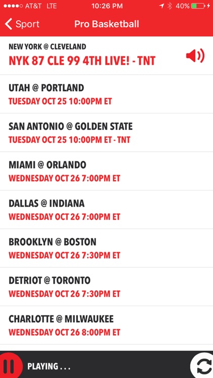 iSportsRadio - Radio, Scores & Schedules screenshot-4
