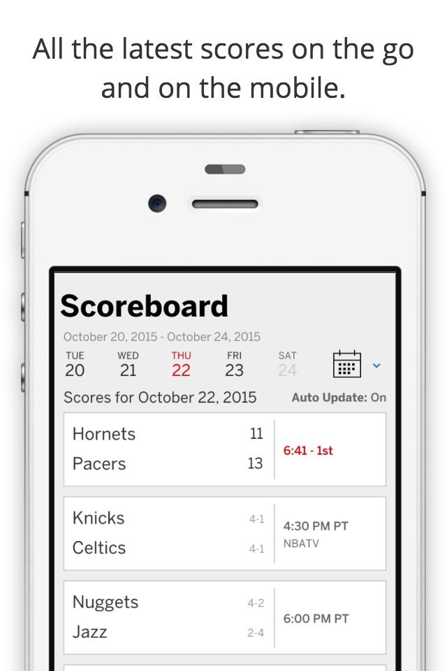 GameDay Pro Basketball Radio - Live Games, Scores, Highlights, News, Stats, and Schedules screenshot 4
