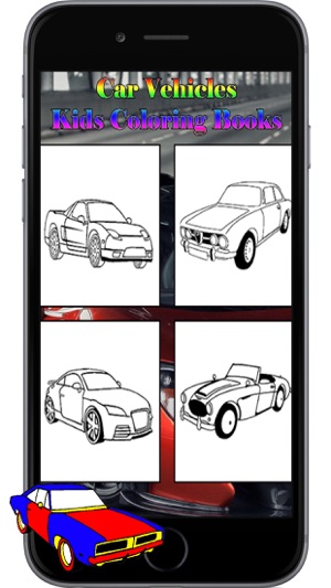 Car Vehicles Kids Coloring Books Pages Games Free(圖4)-速報App