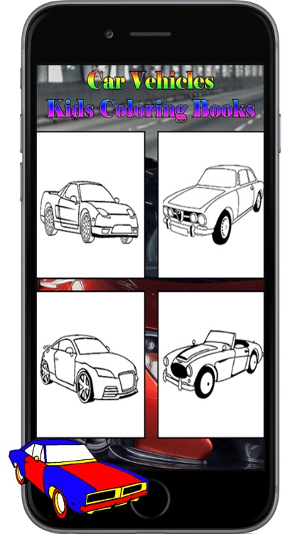 Car Vehicles Kids Coloring Books Pages Games Free screenshot-3