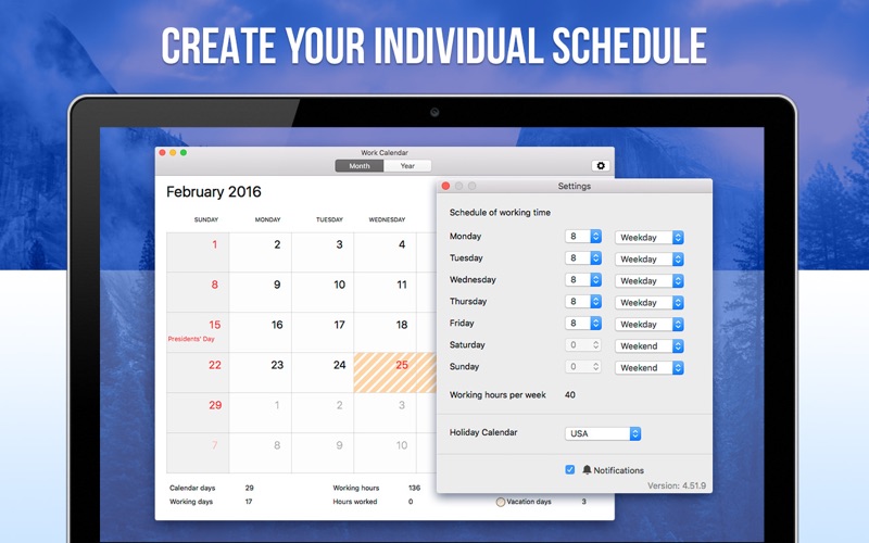 Work Calendar - Schedule Planner thumbnail 3