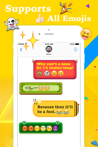 FancyBubble - Text and Emoji Themes for iMessage screenshot 4