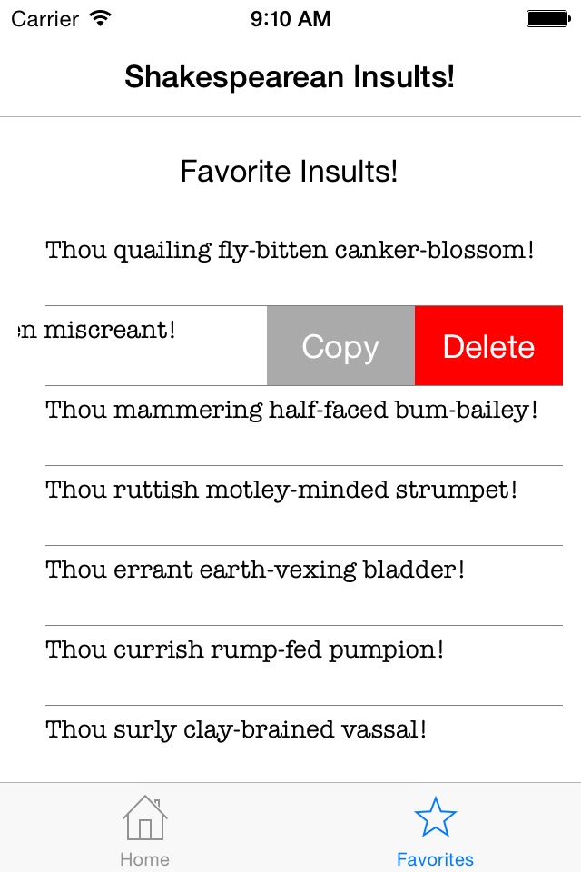 Shakespearean Insult Creator screenshot 3