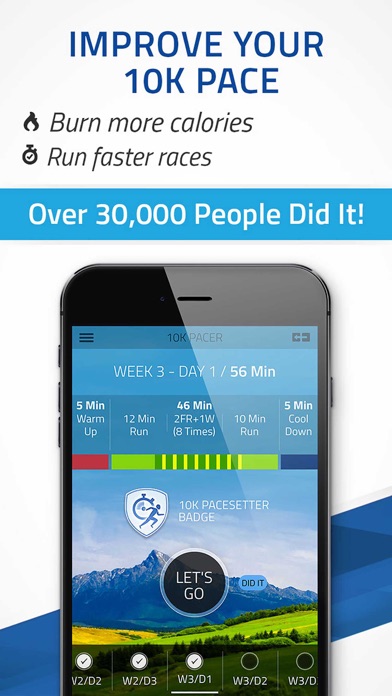 10K Forever: run pace training Screenshot 1