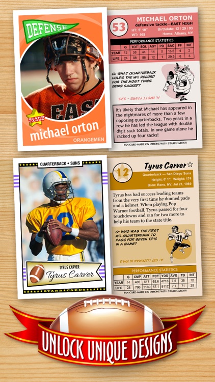 Football Card Maker - Make Your Own Starr Cards