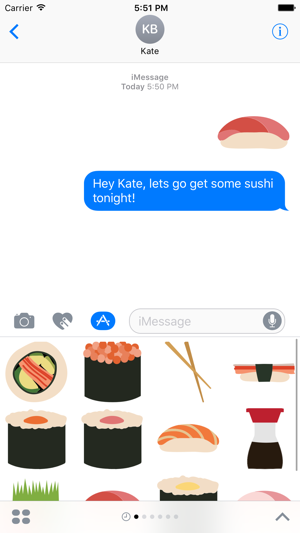 Sushi Sticker Pack for iMessage(圖2)-速報App