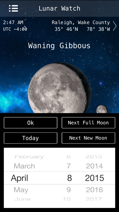 How to cancel & delete Lunar Watch Full moon calendar from iphone & ipad 2