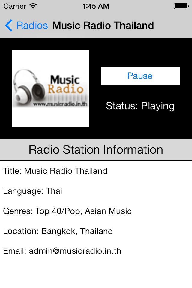 Thailand Radio Live Player (Thai / ประเทศไทย / ภาษาไทย วิทยุ) screenshot 3