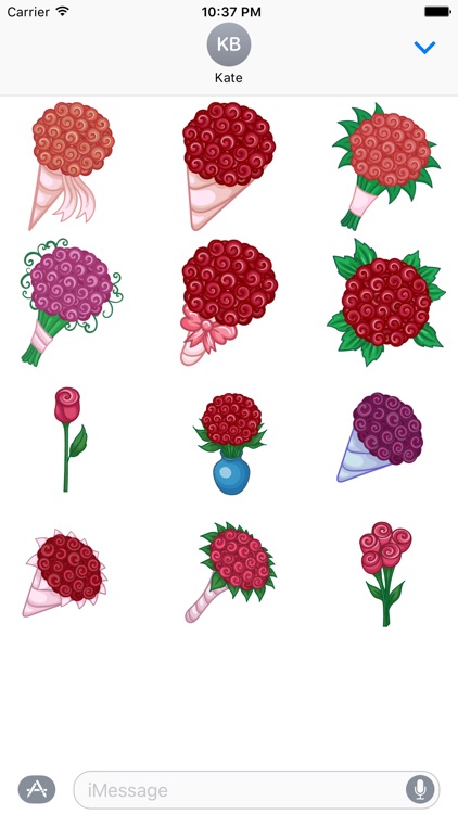 Floral Bouquet Stickers for iMessage