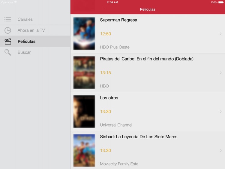 Televisión Chilena para iPad