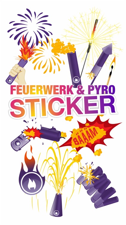 Feuerwerk, Pyro, Bengalos & Silvester Sticker