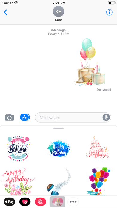 Birthday Wishes 2018 Stickers screenshot 2