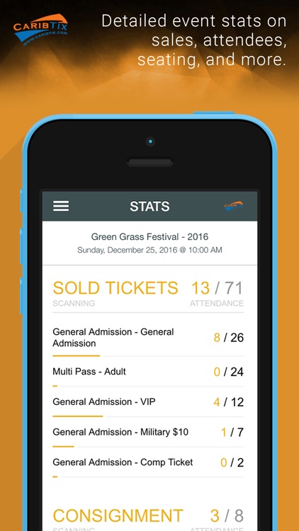 CaribTix Promoter App