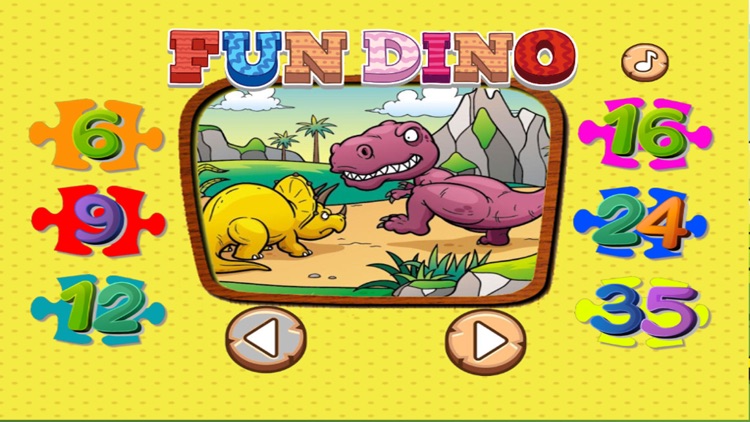 Dino Puzzle : Kids Dinosaurs Jigsaw Learning Games
