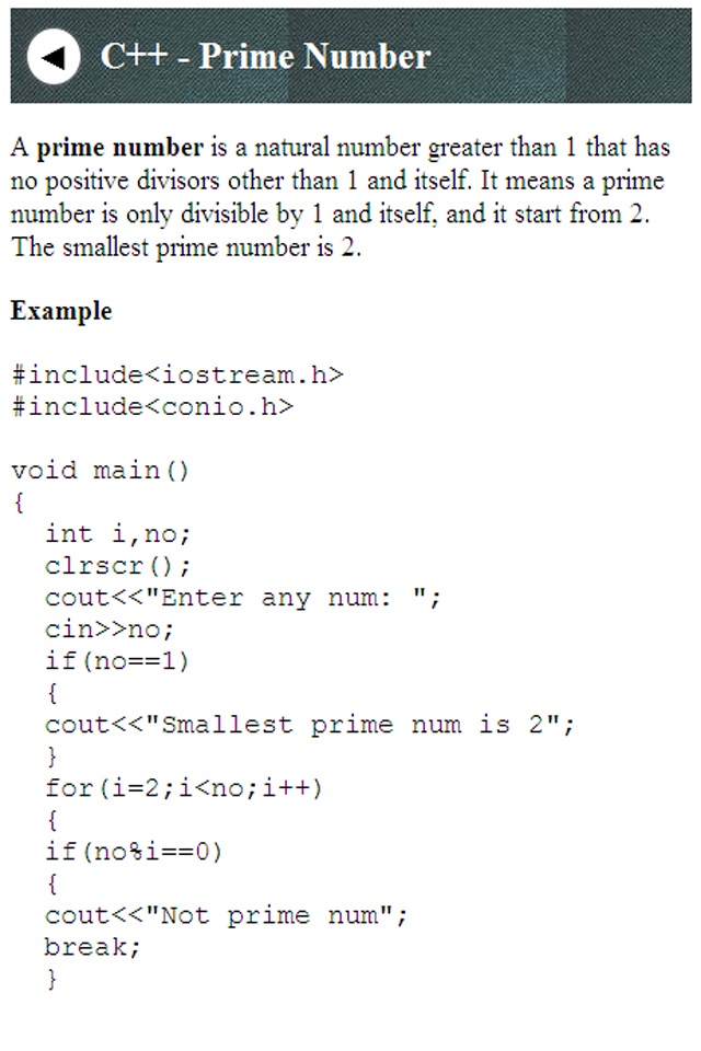 C++ Programming language screenshot 4